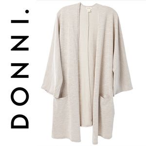 🆕 Ribbed Sweater Open Coat Cardigan DONNI